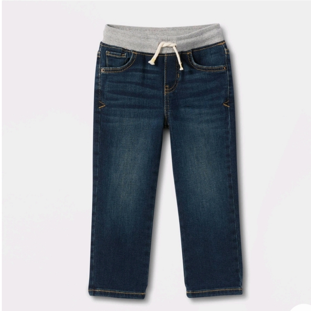 4 pairs 4T Cat & Jack Pants & Jeans, Only 1 pair ever worn & others never worn - Picture 3 of 4